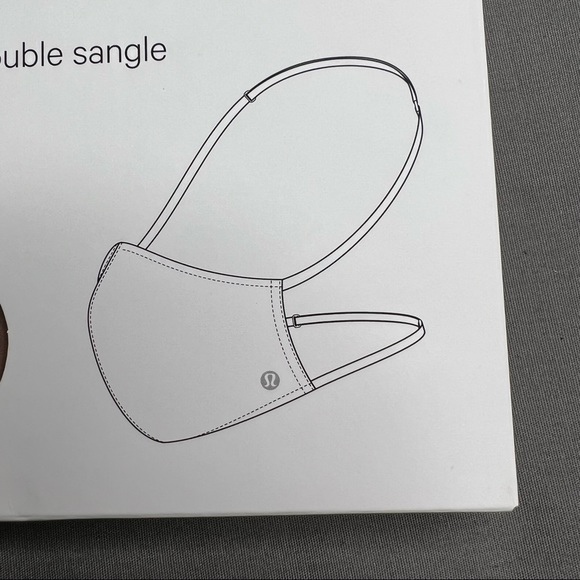 NWT Lululemon Double Strap Face Mask Unopened/Unused *BRAND NEW* (DYBZ) - Picture 4 of 12